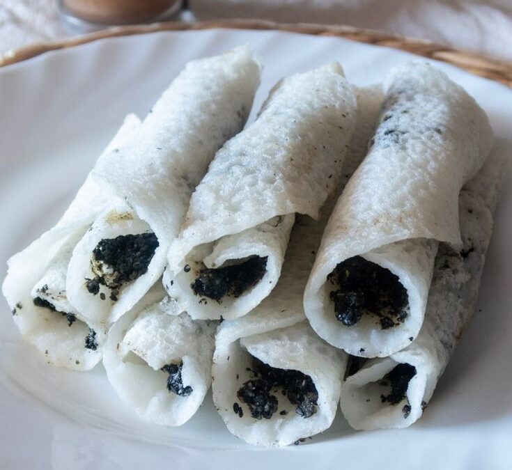 Traditional Assam pitha sweet dish