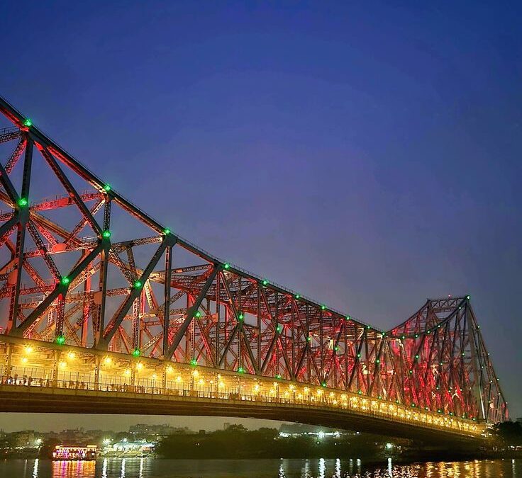 Howrah Bridge Kolkata evening view