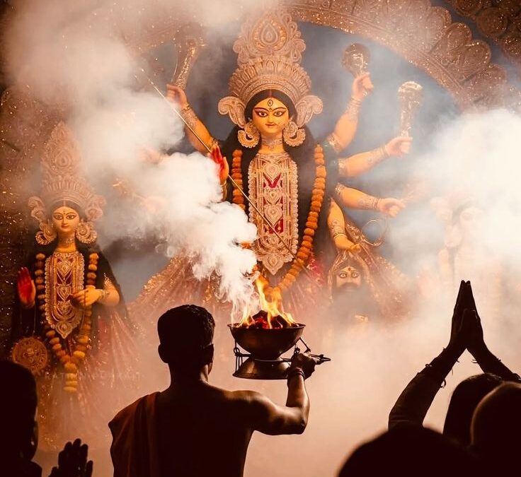 Durga Puja festival celebration in Kolkata