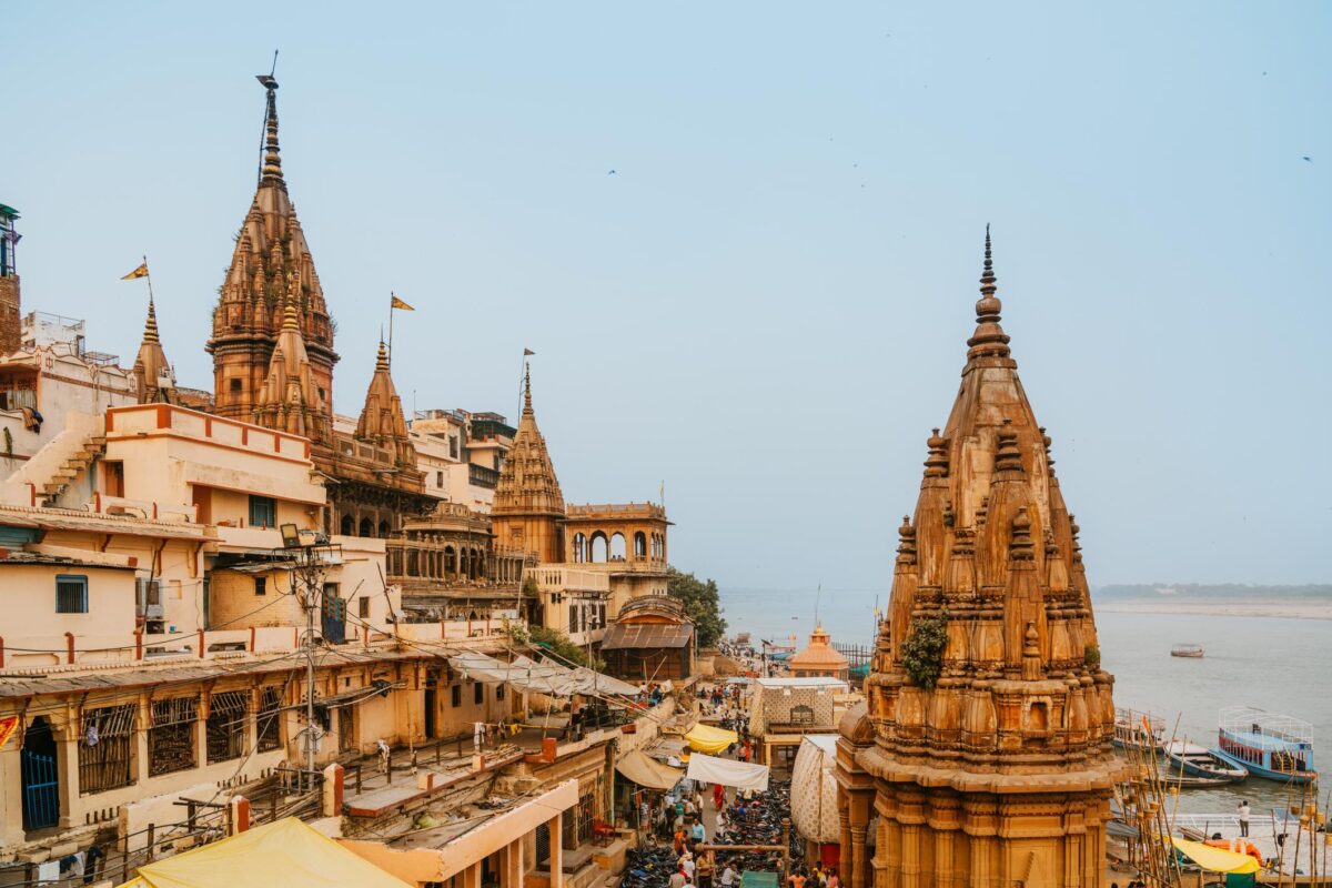 Ghats of Varanasi along River Ganga